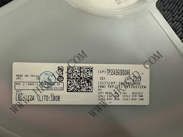 （分銷TI）電源IC TPS54360BDDAR 60V 輸入、3.5A 降壓直流/直流轉(zhuǎn)換器