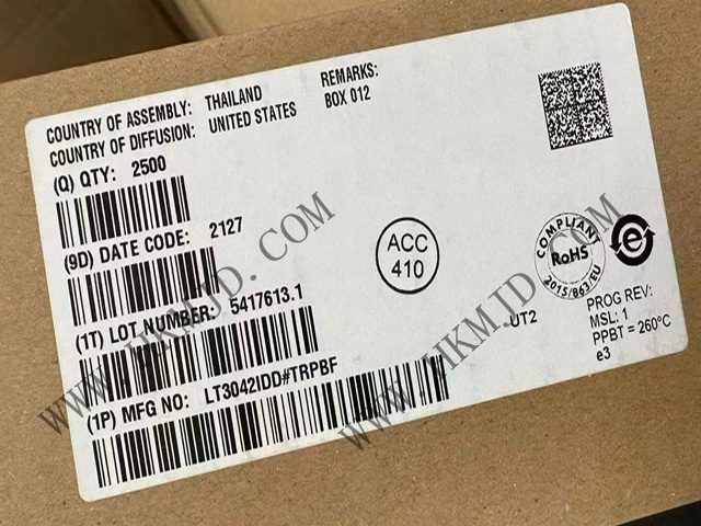【出售】LT3042IDD (ADI) 20V、200mA、超低噪聲、超高 PSRR RF 線性穩(wěn)壓器