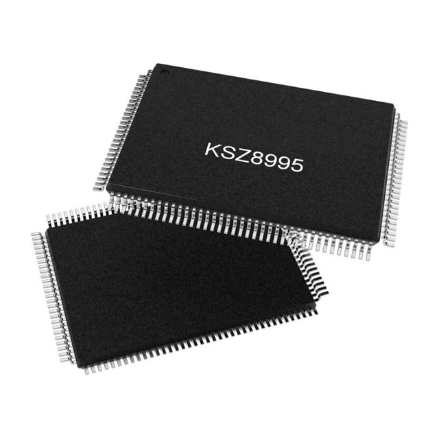出售【Microchip】KSZ8995XA 集成式 5 端口 10/100 QoS 以太網(wǎng)交換機(jī)，支持光纖