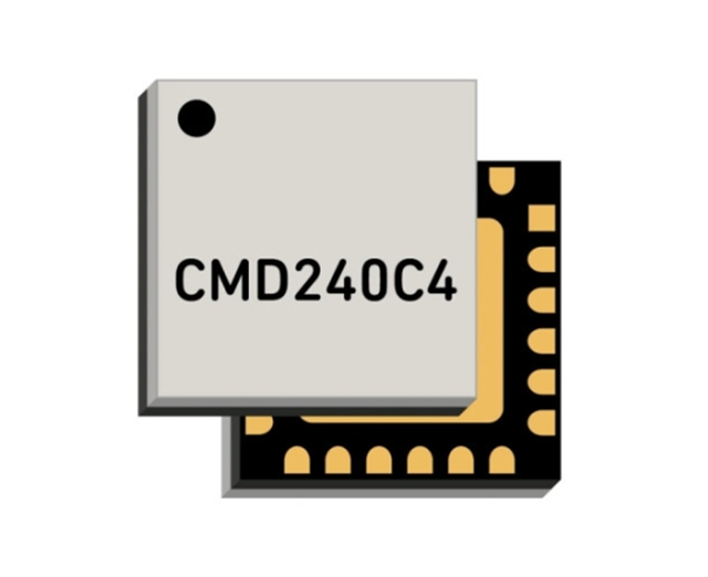 CMD240C4是一款射頻放大器，DC至22GHz，24QFN