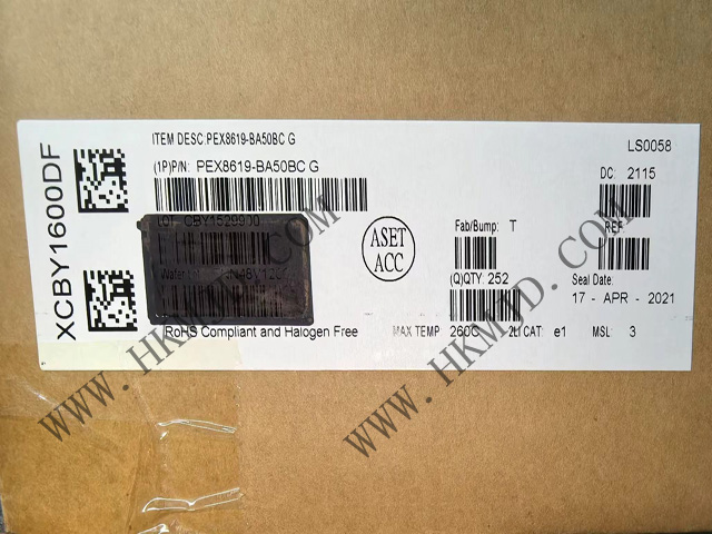 16 通道、16 端口 PEX8619-BA50BCG [Broadcom] PCI Express 交換機(jī)，19 x 19mm PBGA