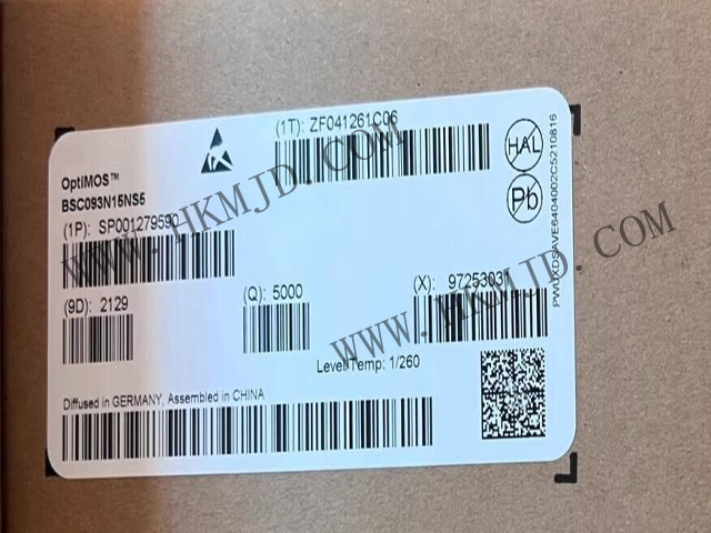 英飛凌BSC093N15NS5 OptiMOS?5 150V功率MOSFET，超低導(dǎo)通電阻9.3mΩ