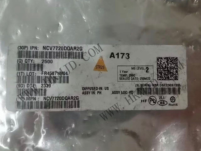 [出售] NCV7720DQAR2G（ON）十通道 Deca 半橋驅(qū)動(dòng)器，SSOP-24