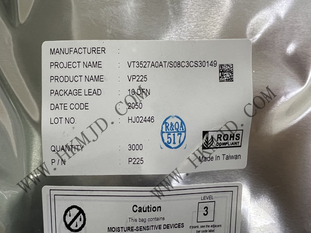 原裝現(xiàn)貨供應(yīng) VP225，一款由 VIA Labs 設(shè)計的 USB Type-C DFP CC 控制器
